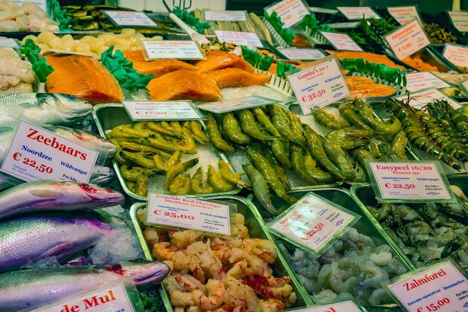 Albert Cuyp Market in Amsterdam.