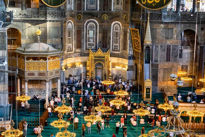 Hagia Sophia Grand Mosque. Istanbul.