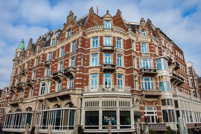 Luxury hotel Amsterdam De L'Europe.