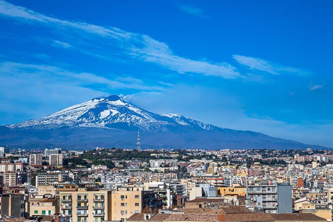 Catania. Etna Volcano.
