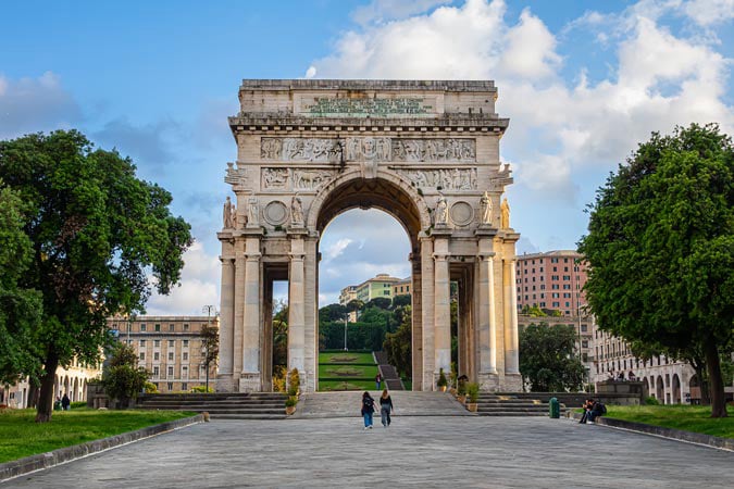 Genova. Arch of Victory (Arco della Vittoria).