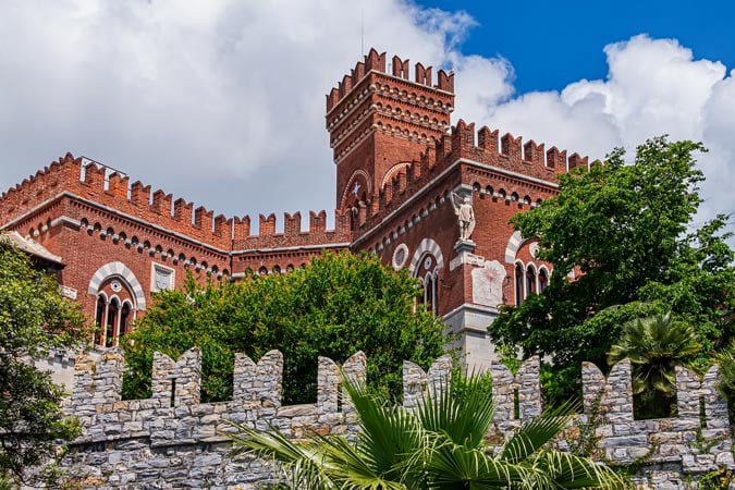 Genova. Gothic Revival castle D'Albertis.