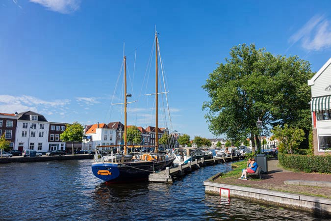 Haarlem. Spaarne River.