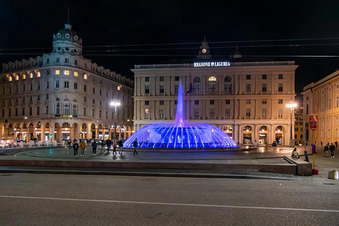 Genoa, Italy. Ferrari Fountain.