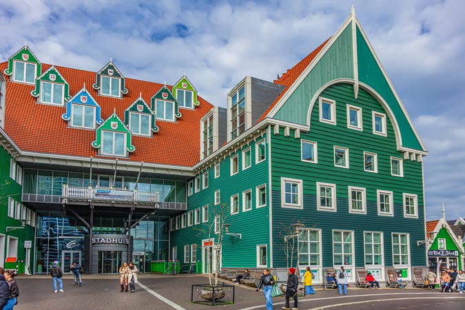 Zaandam. Gedempte Gracht shopping street.